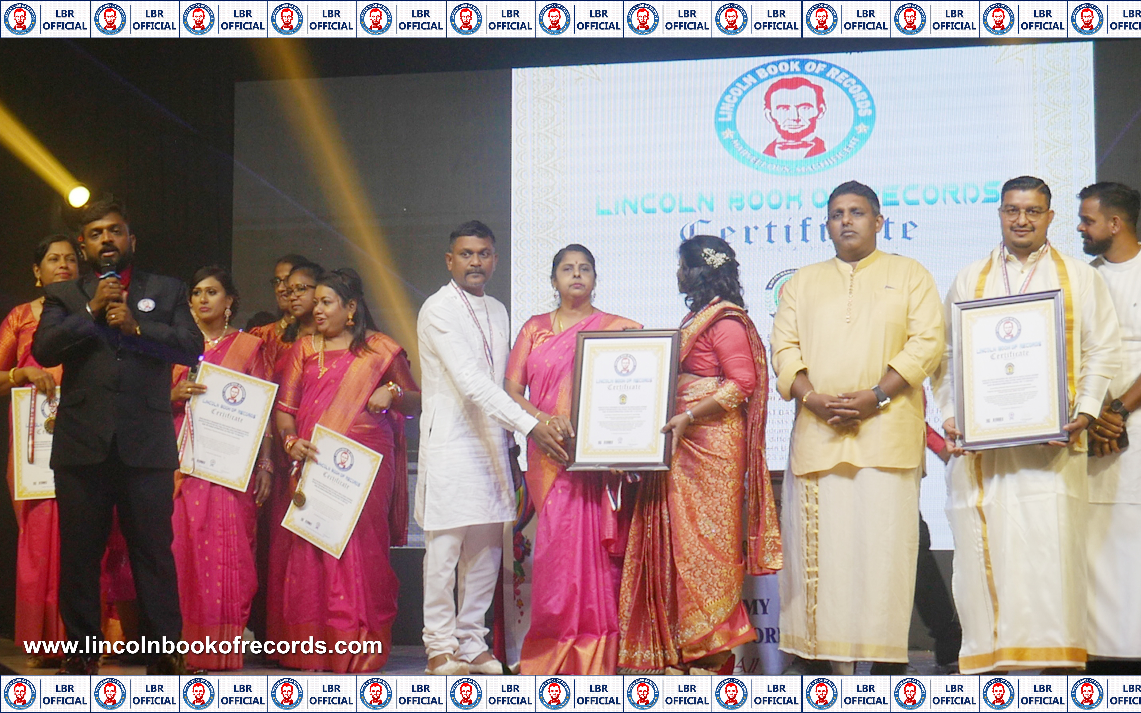 World Record by organising 500+ multi-racial people across 5 different  nations to perform multiple Tamil cultural Dance performances in the  name,"Sri Rudram International Cultural fest " at one place